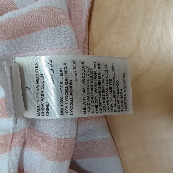 Chico's Blouse with Pink and White Stripes - Picture 7 of 7